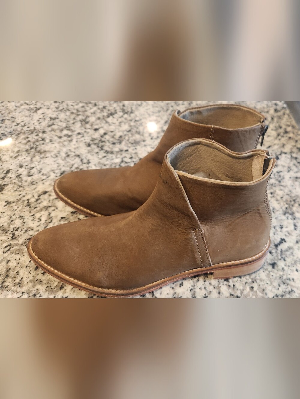 Free People Women's Tan Leather Boots - Picture 12 of 12